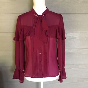Flying Tomato Button Down Blouse